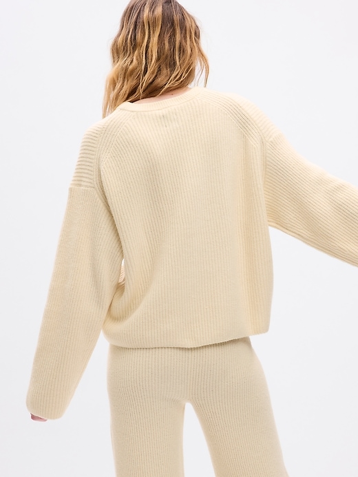 Image number 2 showing, CashSoft Shaker-Stitch Relaxed Sweater
