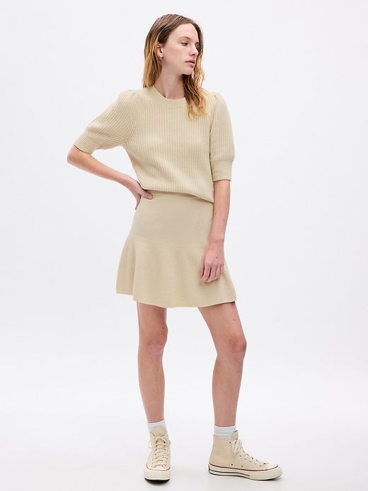 Image number 1 showing, CashSoft Rib Mini Sweater Skirt