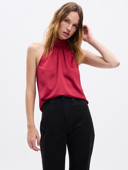 Image number 5 showing, Satin Halter Top