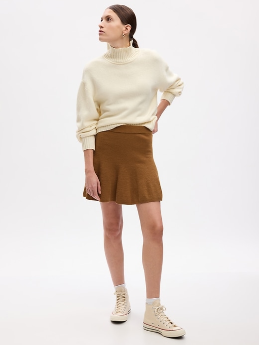 Image number 3 showing, CashSoft Rib Mini Sweater Skirt