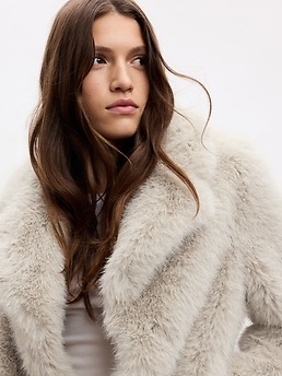 Faux Fur Jacket Gap