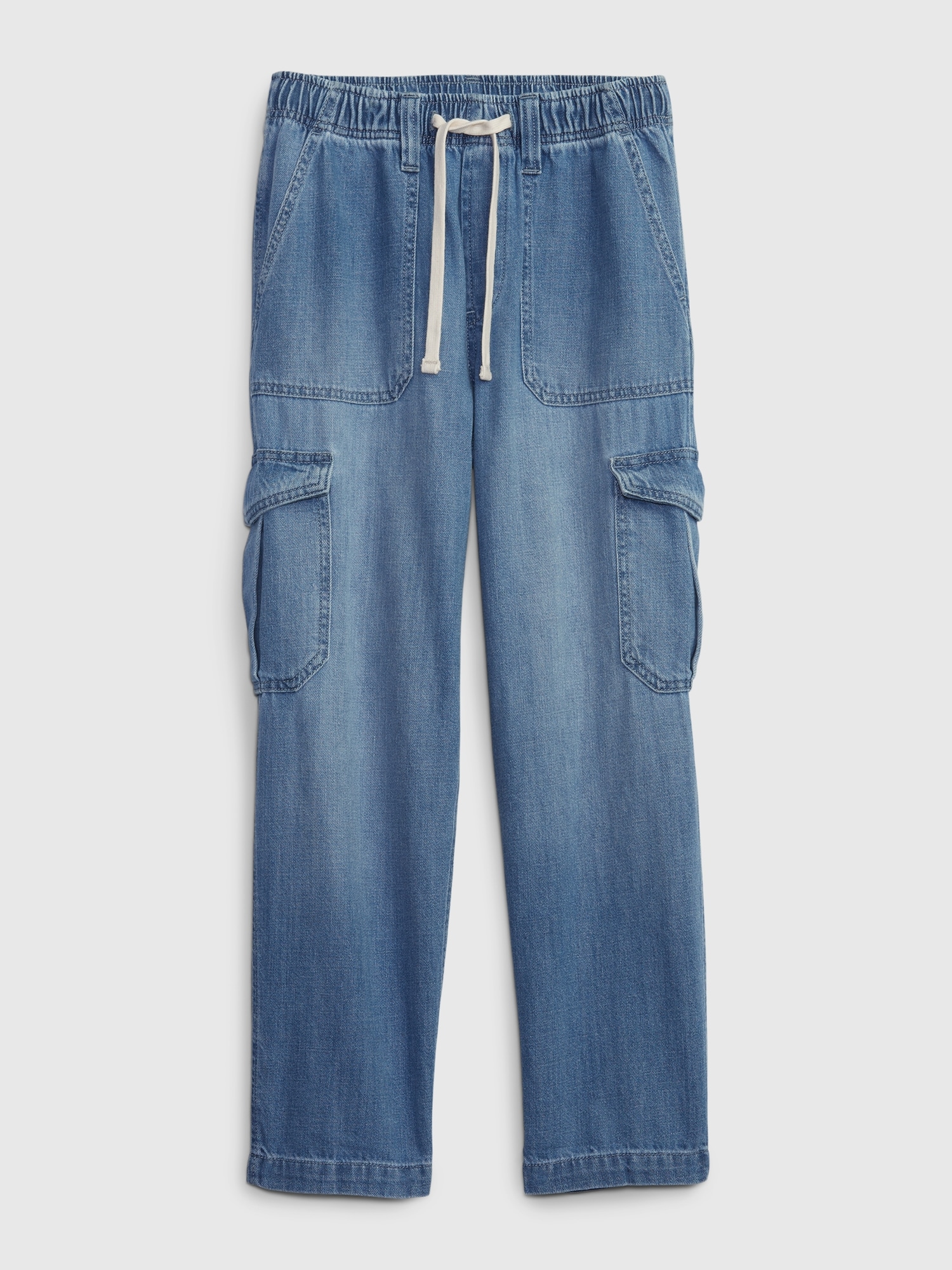 Relaxed Fit Cargo Denim Look Sweatpants
