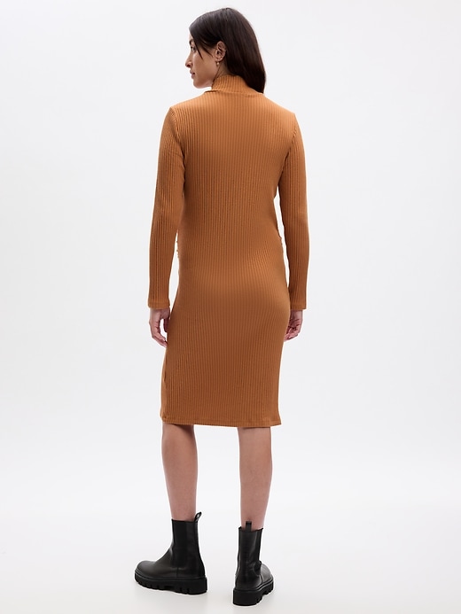 Image number 2 showing, Maternity Rib Midi Sweater Dress