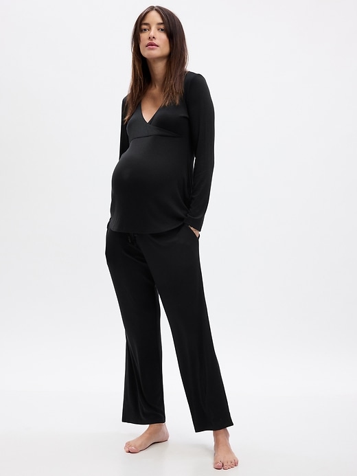 View large product image 1 of 1. Maternity Rib PJ Set