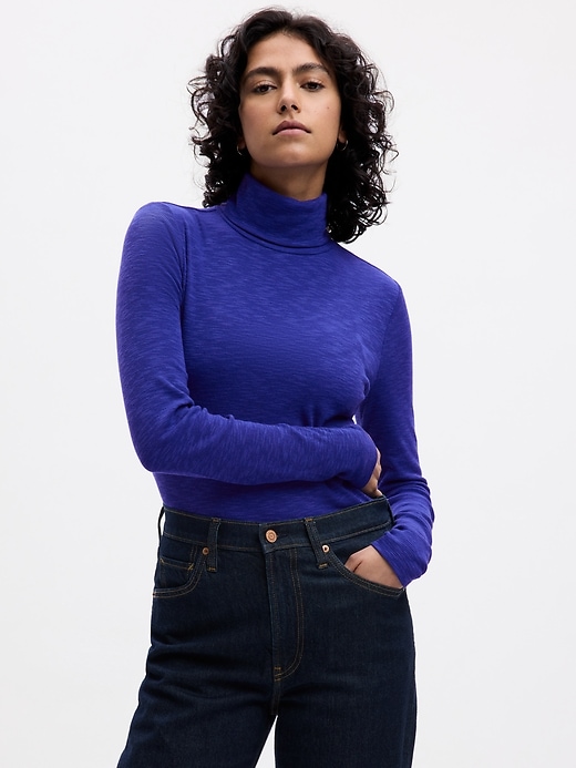 Image number 5 showing, Essential Rib Turtleneck T-Shirt