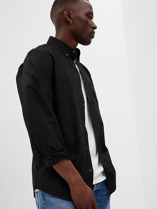 Image number 1 showing, All-Day Poplin Shirt in Standard Fit