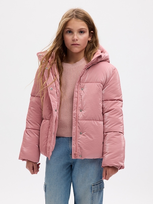 Image number 4 showing, Kids Nylon Shine Puffer Jacket