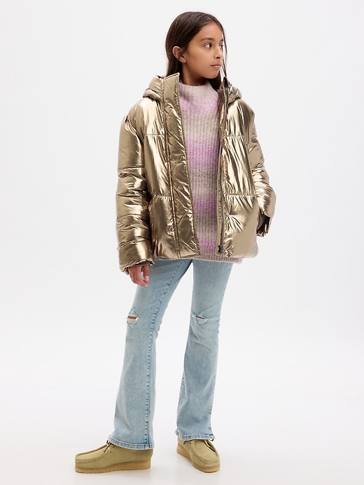 Image number 5 showing, Kids Nylon Shine Puffer Jacket