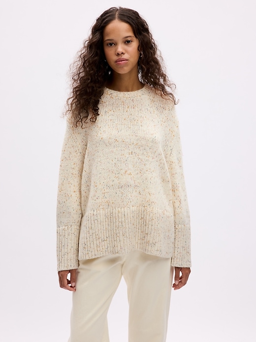 Image number 1 showing, 24/7 Split-Hem Confetti Sweater