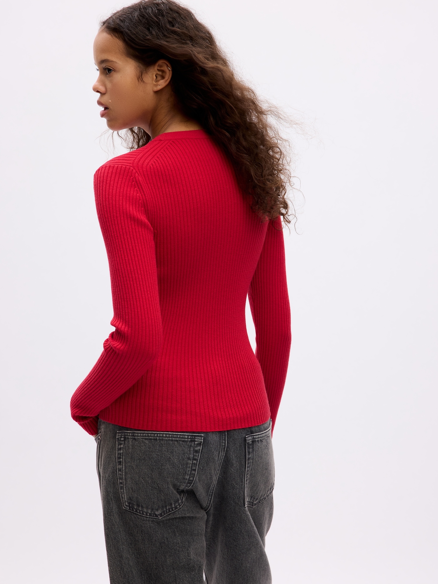 Crewneck Rib Sweater | Gap