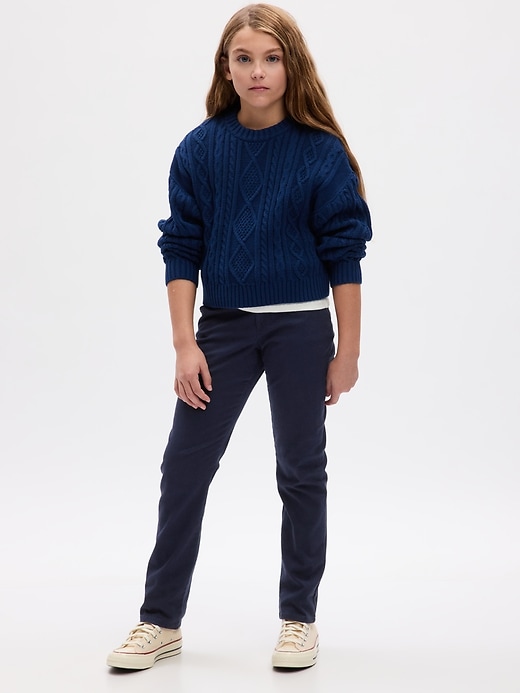 View large product image 1 of 6. Kids Uniform Skinny Khakis with Gap Shield