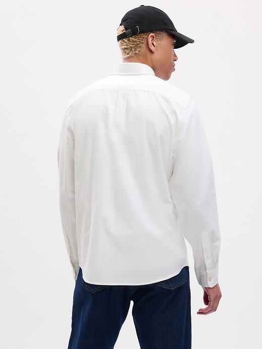 Image number 4 showing, Point-Collar Oxford Shirt in Standard Fit