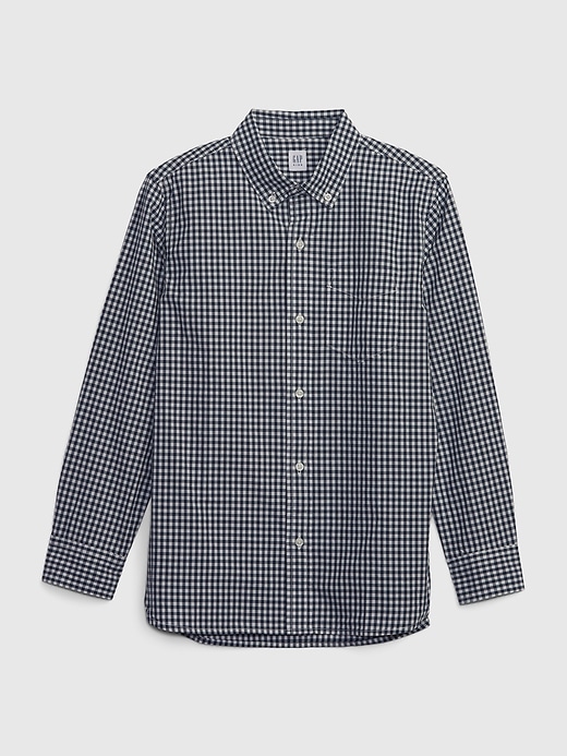 Image number 1 showing, Kids Organic Cotton Poplin Shirt