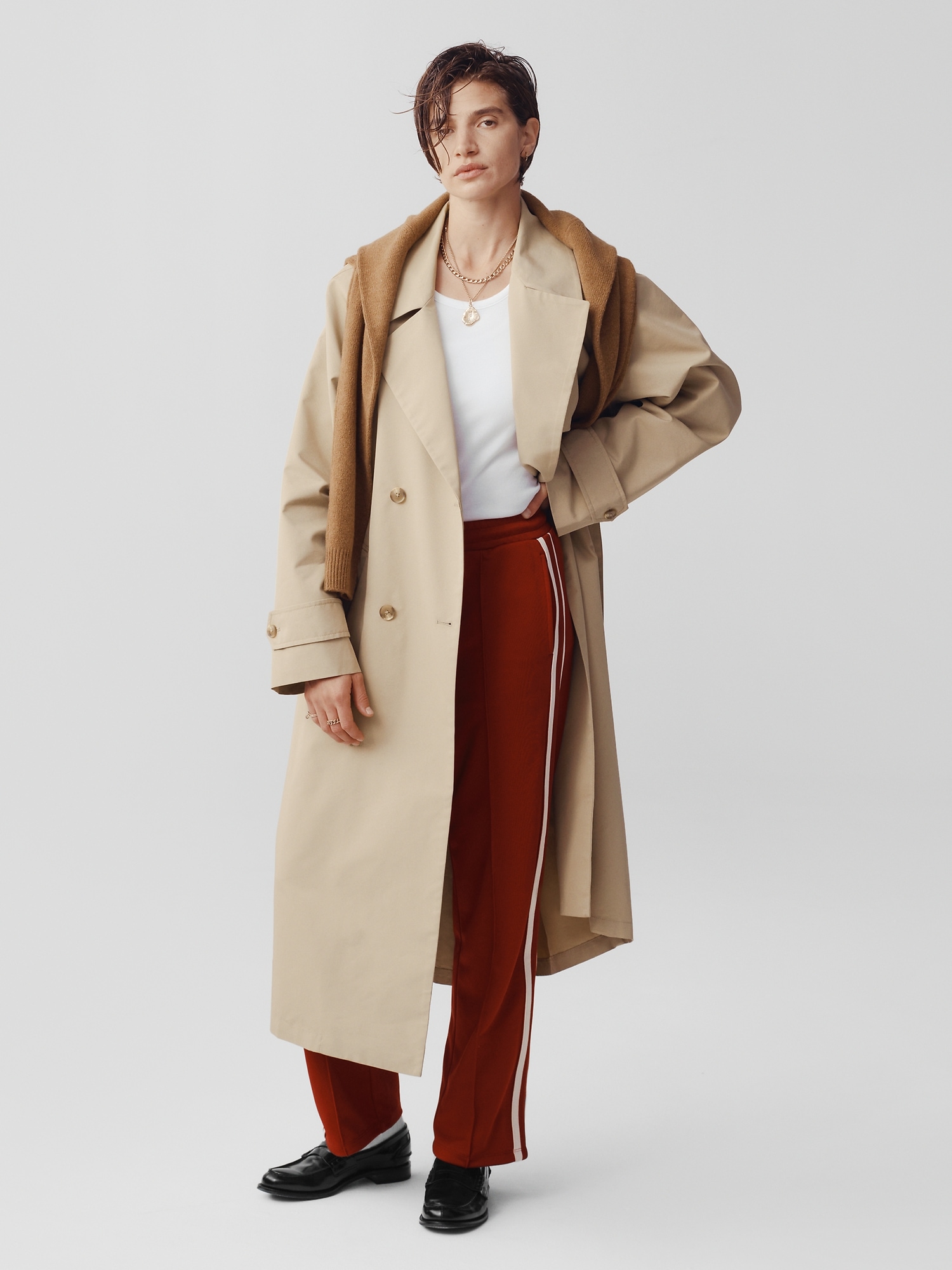 Kcocoo Womens Artificial Wool Coat Trench Jacket Ladies Warm Long Overcoat  Outwear Navy XL 