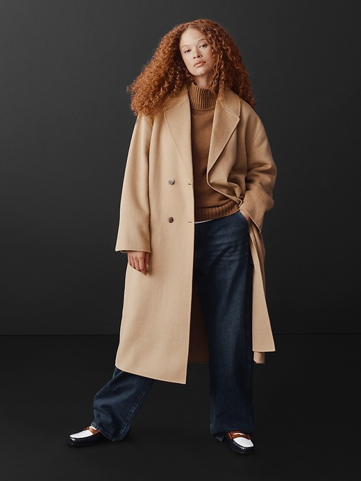 Relaxed Wool Wrap Coat | Gap