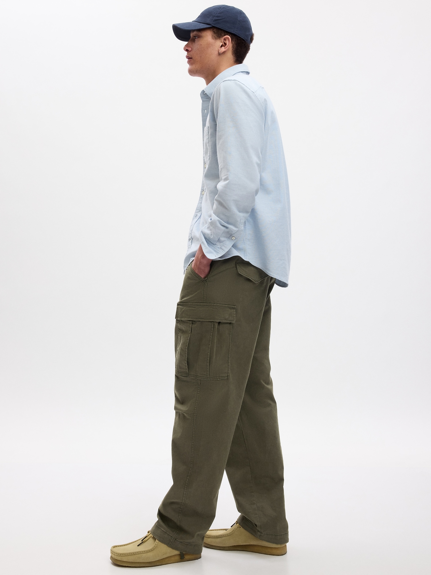 Cotton On relaxed cargo pants in camo wash
