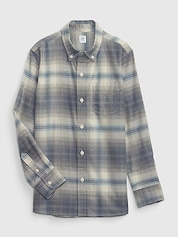 Kids Organic Cotton Flannel Shirt