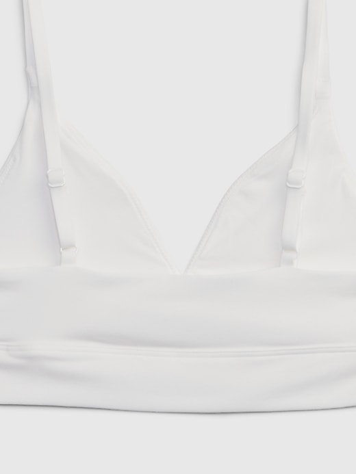 Topshop branded crop bra in white