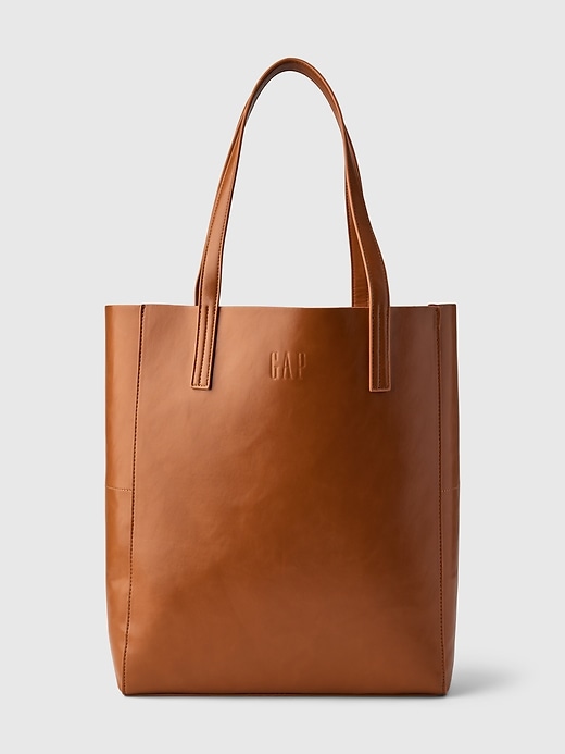 Gap leather sales tote