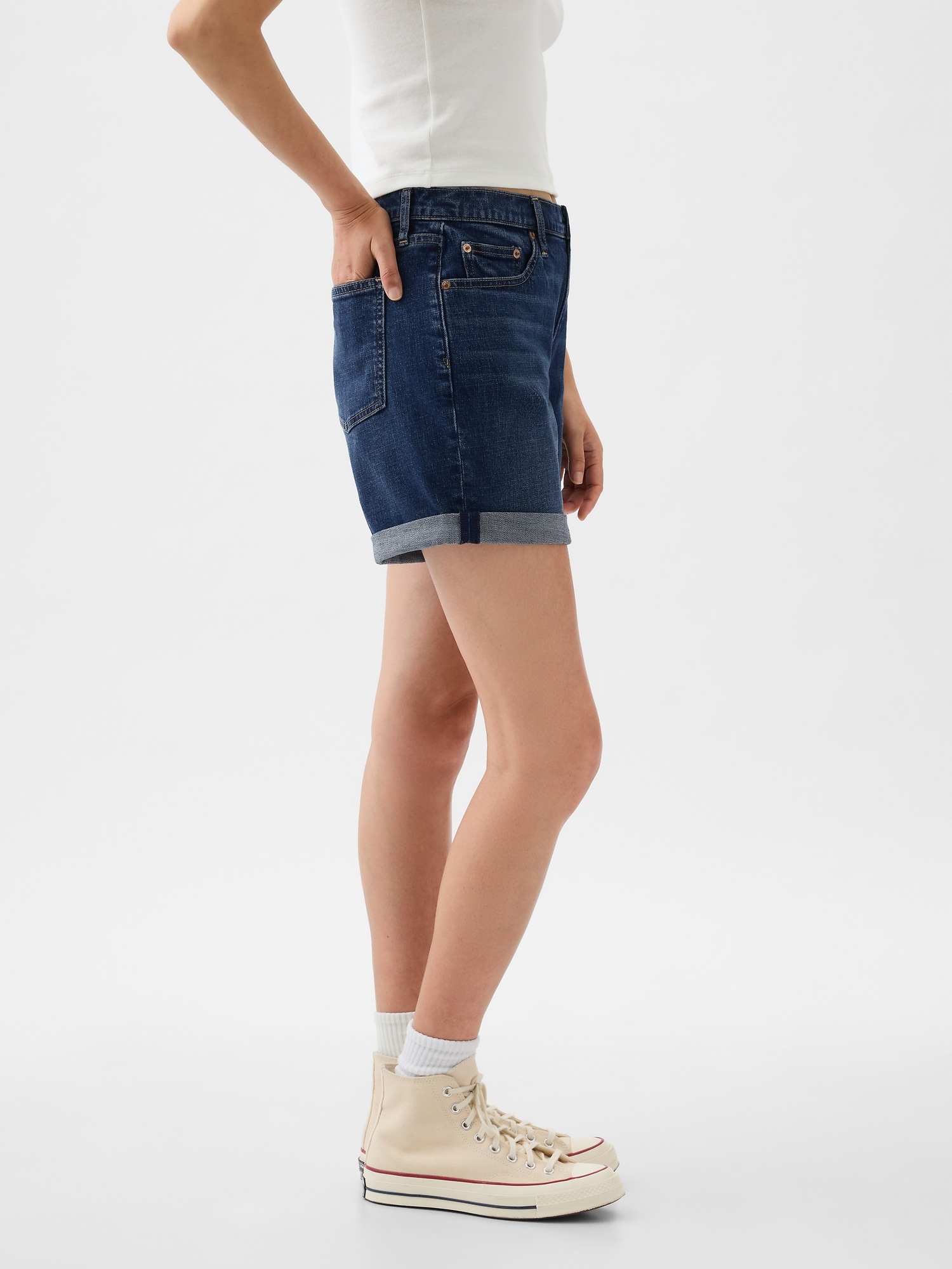 Comfort Fit Mid waist Shorts with 50% discount!