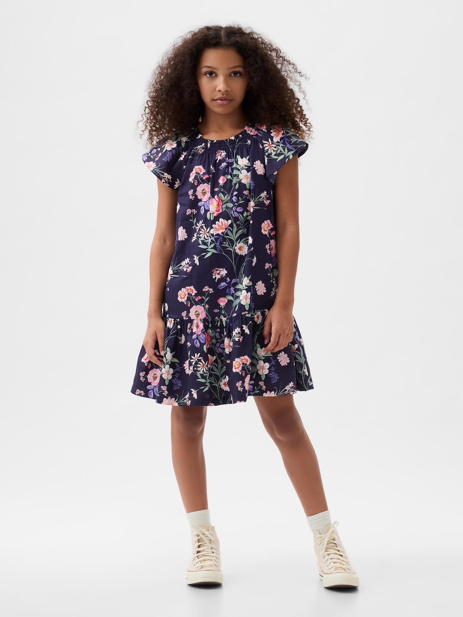 Kids Floral Tiered Dress Gap