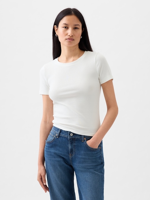 Image number 1 showing, Modern Cropped T-Shirt