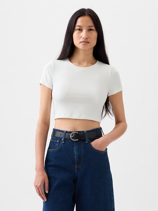 Image number 1 showing, Modern Cropped T-Shirt