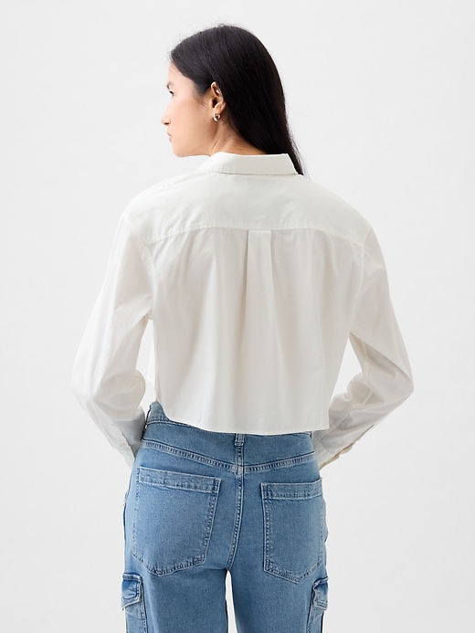 Image number 2 showing, Organic Cotton Cropped Shirt