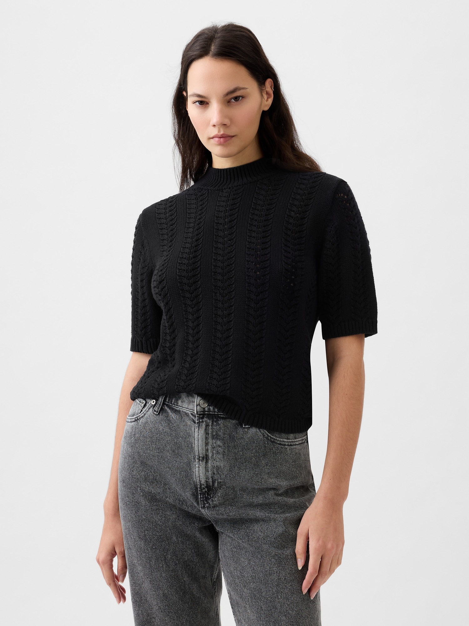 mockneck sweater