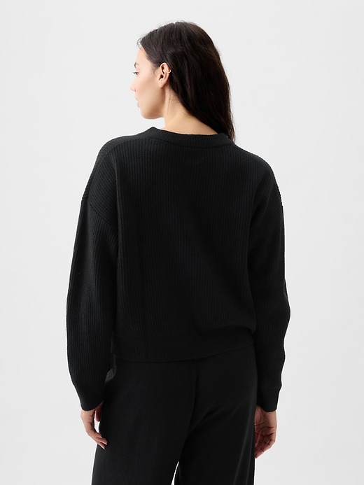 Image number 5 showing, CashSoft Henley Sweater