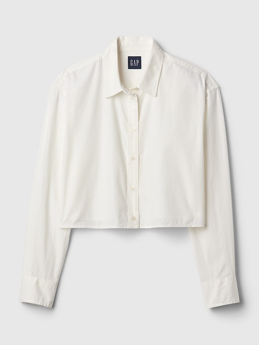 Image number 8 showing, Organic Cotton Cropped Shirt