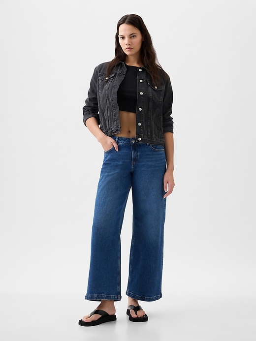 Image number 5 showing, Low Rise Stride Wide-Leg Jeans