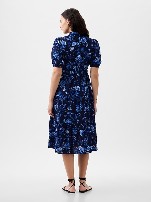 Image number 6 showing, Puff Sleeve Midi Dress