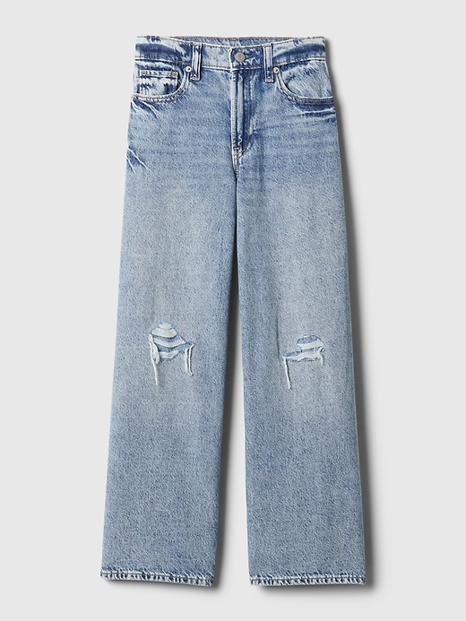 Image number 8 showing, Kids Low Rise Stride Wide-Leg Jeans