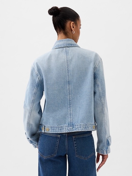 Image number 2 showing, Denim Utility Shirt Jacket