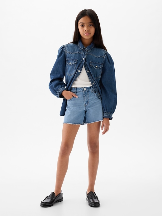 Image number 6 showing, Kids Midi Denim Short