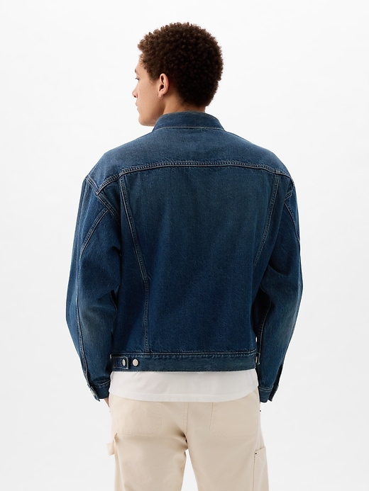 Image number 2 showing, Organic Cotton Relaxed Denim Icon Jacket