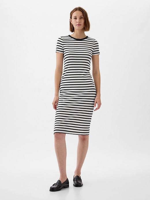 Image number 8 showing, Modern Rib Midi T-Shirt Dress