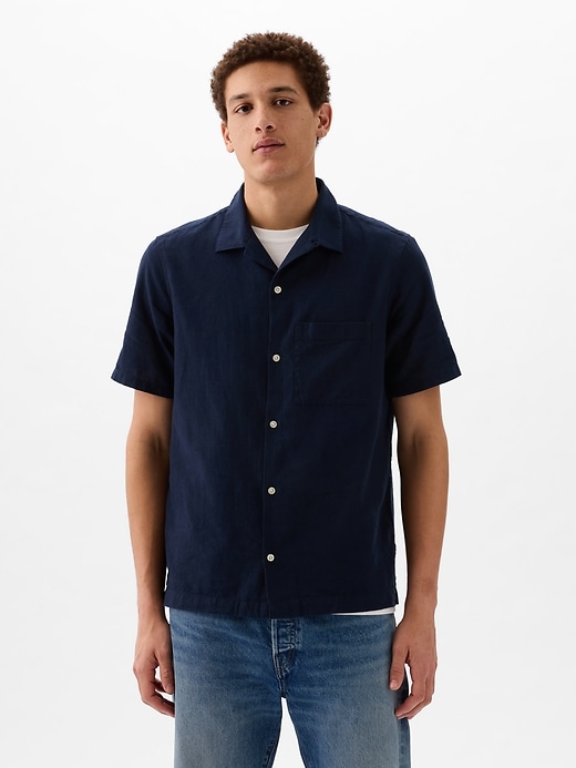 Image number 1 showing, Linen-Cotton Shirt