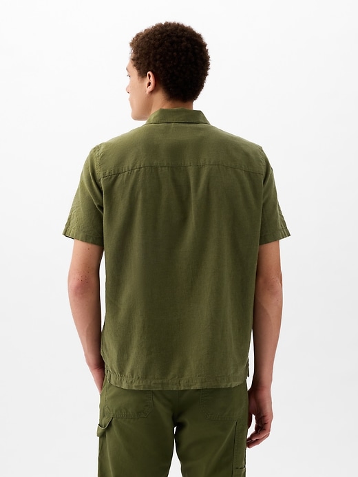 Image number 2 showing, Linen-Cotton Shirt