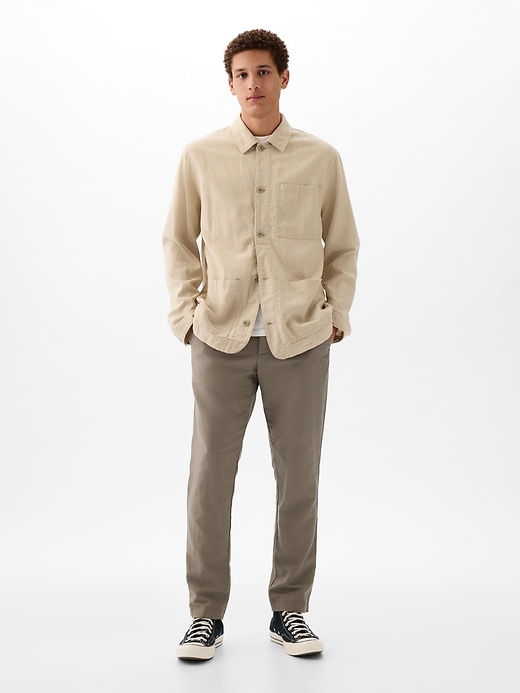 Image number 3 showing, Linen-Cotton Chore Jacket