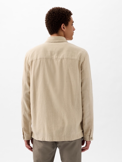 Image number 2 showing, Linen-Cotton Chore Jacket