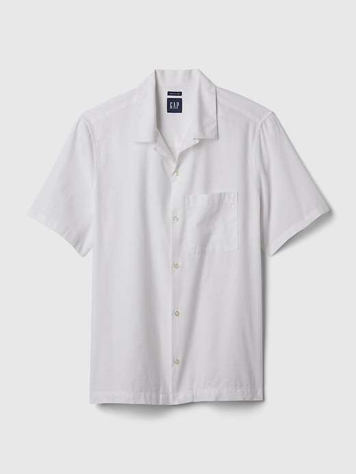 G.H. Bass & Co. Mens Salt Cove Cotton Button Up Shirt - White - Small