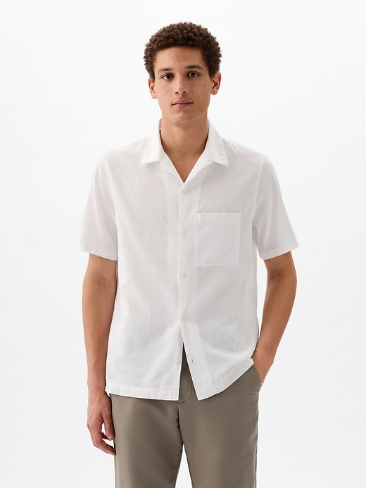 Image number 1 showing, Linen-Cotton Shirt