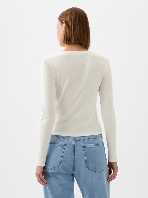 Image number 2 showing, Modern Rib Cropped T-Shirt