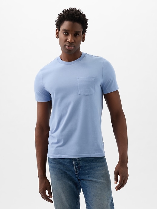 Image number 1 showing, Organic Cotton Pocket T-Shirt