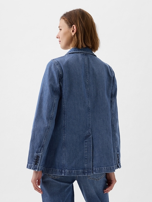 Image number 2 showing, Denim Blazer