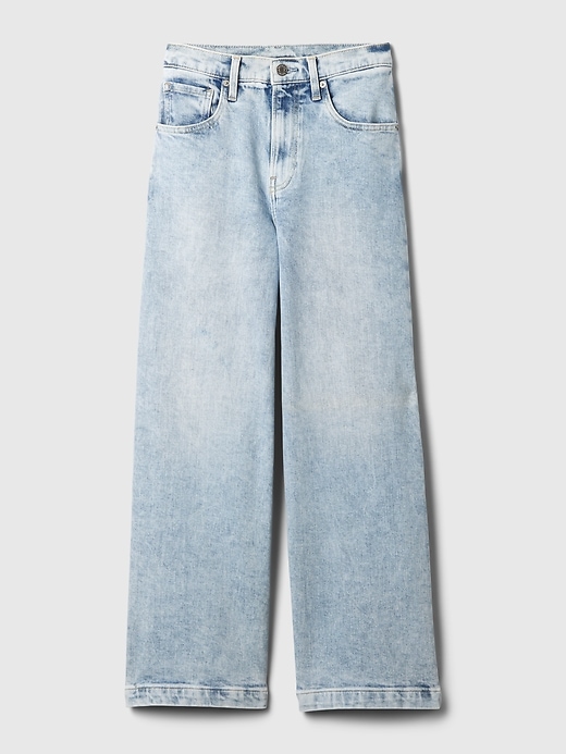 Image number 7 showing, High Rise Stride Wide-Leg Ankle Jeans