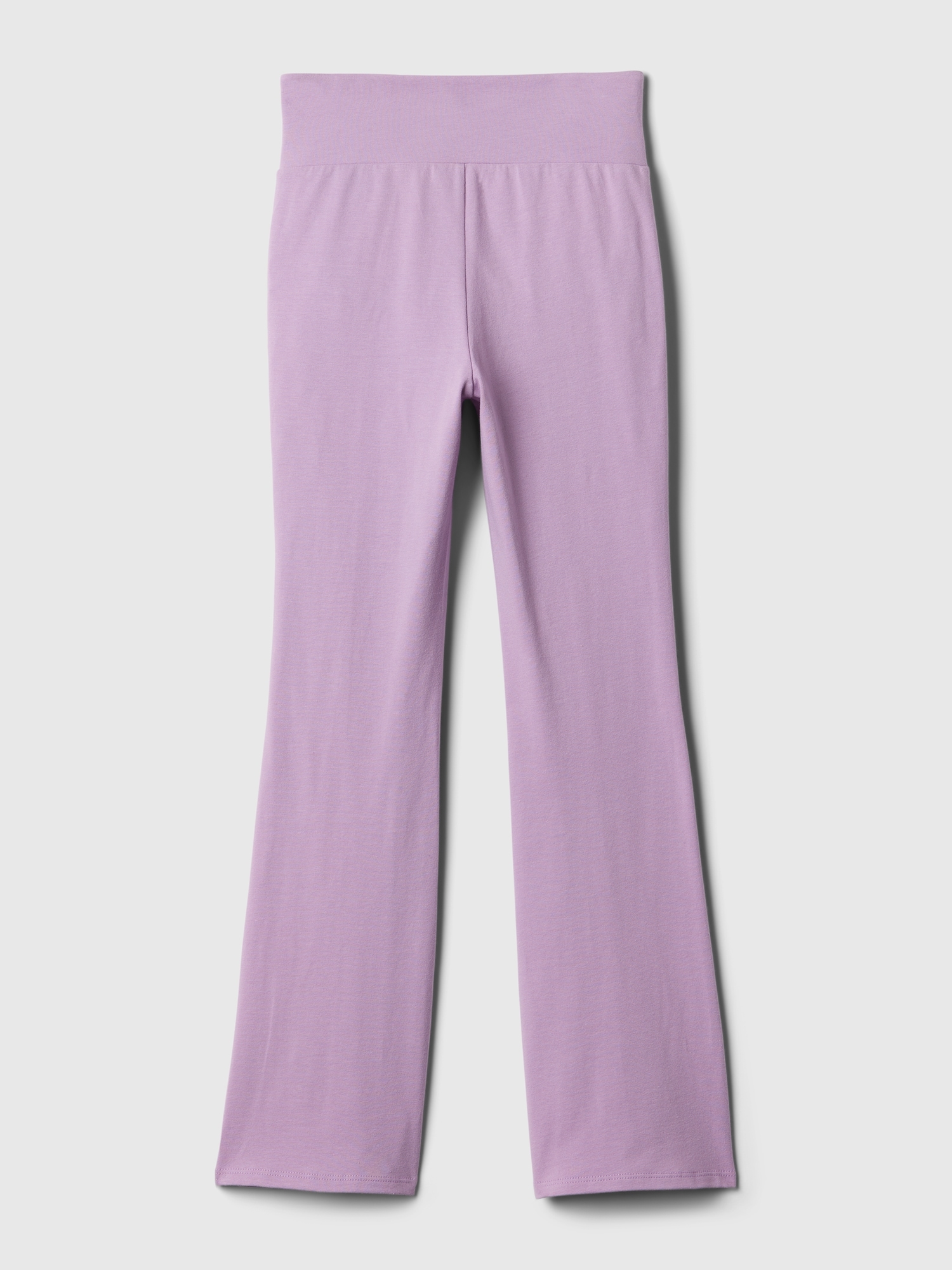 Mightly Girls Fair Trade Organic Cotton Flare Leggings Yoga Pant - Small  (6.7), Purple