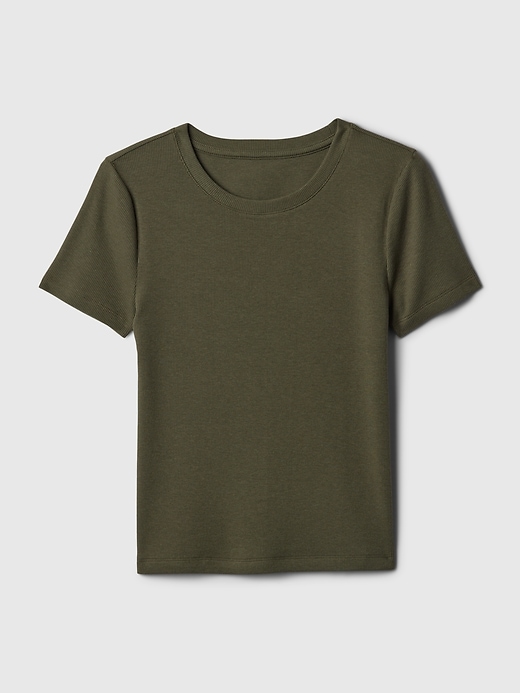 Image number 4 showing, Modern Rib Cropped T-Shirt